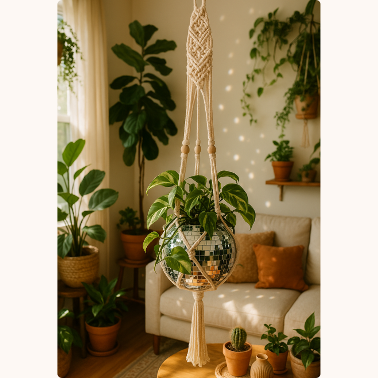 Suspension macramé