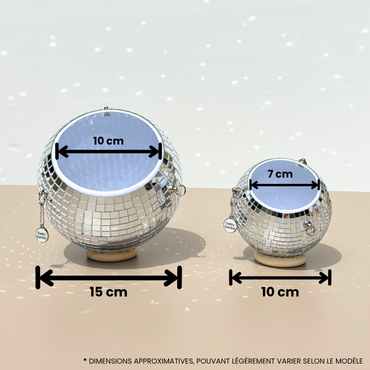 Cache-pot &quot;Boule Disco&quot;